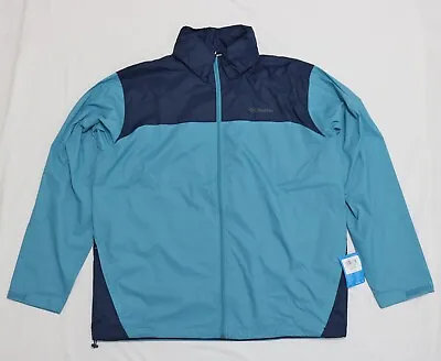 Columbia Men Big & Tall Full Zip Rain Coat Jacket 3XLT 4XL  5XL New With Tags • $47.99