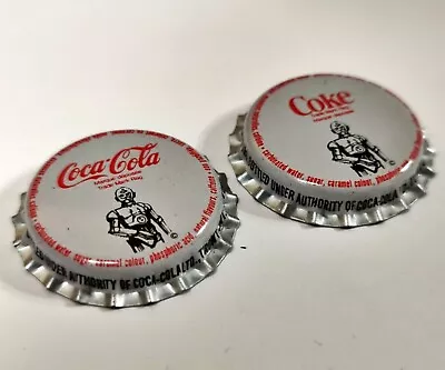 2 Vintage Canadian Coca-Cola 1978 Bottle Cap Promotion STAR WARS Coke Uncrimped • $14.51