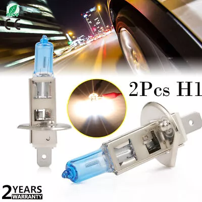 2x H1 6000K HID Xenon Super White Fog Headlight High Beam DRL Halogen Bulbs 110W • $7.86