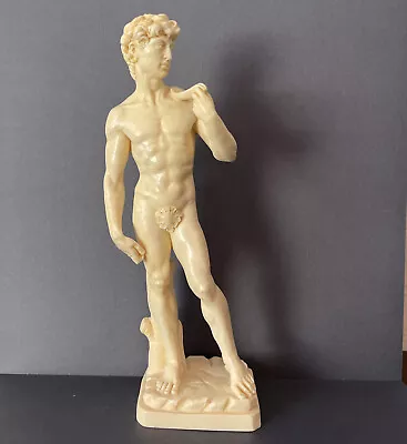 Vtg 1960s 60s A. Santini Art Sculpture Michelangelo's David Italy Signed 9.5  • $85