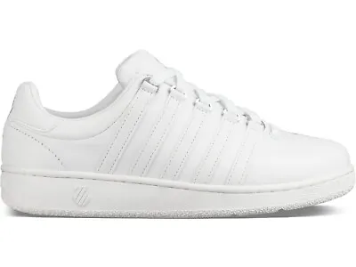 K-Swiss Men Classic VN Leather Sneaker White/White 03343-101-M / 07321-101-M • $69.95