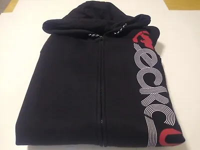 Ecko Zip-up Fleece Hoodie Mens XXL Black • $24.99