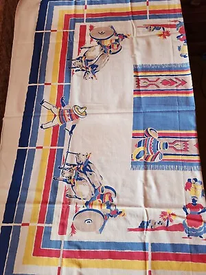 Startex Tablecloth Mexican Theme 48x24 • $24.50