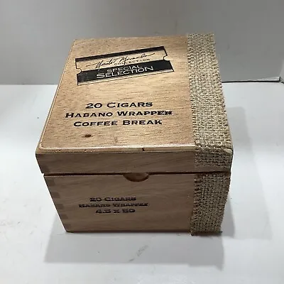 Special Selection Habano Coffee Break Wood Cigar Box Empty - 5.5  X 5  X 3.5  • $5.50