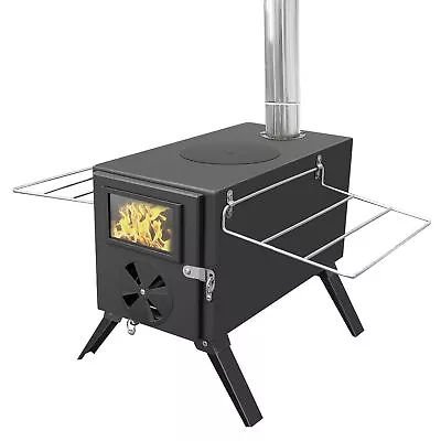 Outdoor Camping Wood Stove Camp Tent Firewood Stove Portable Wood Burning Stove • $456.47