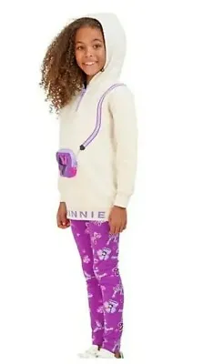 Disney Minnie Mouse Licensed  2 Piece Active Set Hoodie/Pants Girls Size M 8 • $14
