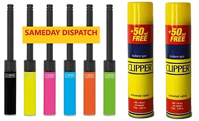 CLIPPER Gas Fuel Fluid Refill 300ML+Clipper Tube Lighter High Quality Butane Gas • £1.99