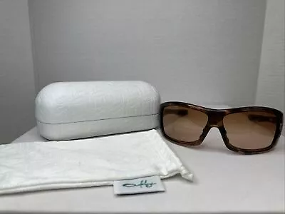 OAKLEY Forsake Topaz Tortoise Brown OO9092-03 128 Woman's Sunglasses VGC. • $54.99