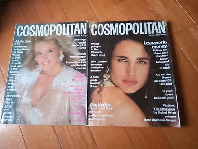 VINTAGE 1985 & 1986 Cosmopolitan UK Magazine Lot Of 2 Linda Evans Andie McDowell • $33.33