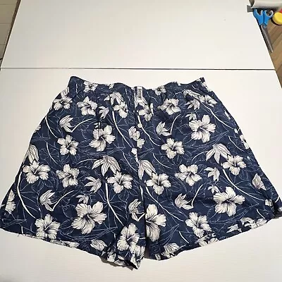 Vintage Davenport Hawaiian Cotton Boxer Shorts - Pyjama Sleep Pants Size XXL 2XL • $29.90