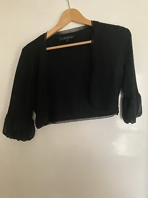 Coast Black Shrug Bolero Cover Up Size S. Used. • £7