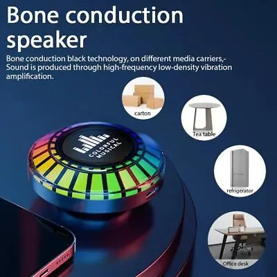 Wireless F8 Bone Conduction Bluetooth Speaker Mini Sound Box Rgb Hifi Stereo • $29.99