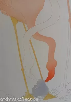 Charlotte Reine   Tender Flamingo   Original Etching Art • £69.87