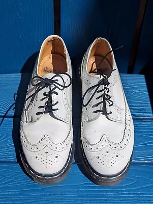 Dr. Martens White Broque Women's US 6 UK 4 Wingtips Doc 3989 Vintage 90s • $80