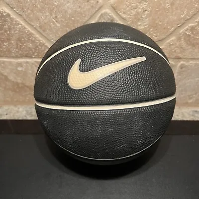 Nike Mini Basketball Ball Miami Heat Rubber Black Sz 3 Swoosh Pop A Shot Skills • $19.72