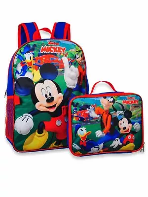 Mickey Mouse 16  Backpack W/Detachable Lunch Box • $24.99