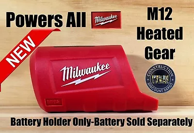 Milwaukee M12 Heated Gear Battery Holder Cover 43-72-1000 • $18.99