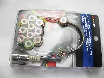 Spectre Performance Exhaust Header Lockwire Locking Bolt Set Kit 3/8 -16 Grade 5 • $12.95