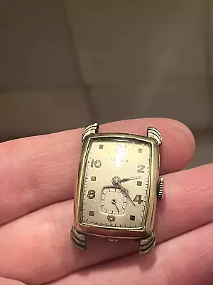 Vintage Levco Art Deco Mens Watch Beautiful! Keeps Time. • $80