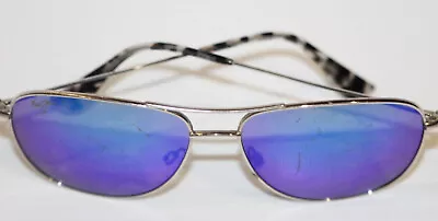 AS -IS - Maui Jim Cliff House Polarized Aviator Sunglasses B247-17 Blue Hawaii • $49.99