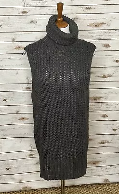 H&M Oversized Sleeveless Turtleneck Sweater Tunic Size  XS • $14