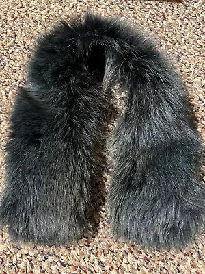 $39 • Buy Real Dark Teal Fox Fur Collar Stole Trim