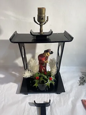 Vintage Moss Lucite Asian Figural Lamp • $200