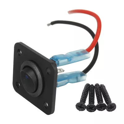 12V 1 Gang Round Dash Rocker Toggle Switch Panel Blue LED For RV Boat Marine • $17.39