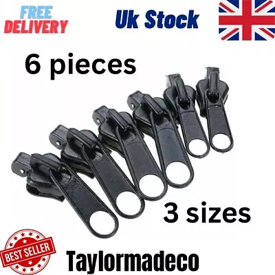 £3.04 • Buy Fix A Zipper Universal Replacement Repair Kit 3 Sizes Instant Zip Slider Tool UK