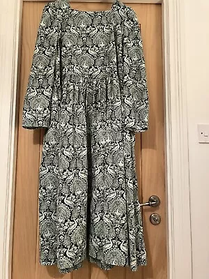 Laura Ashley Vintage Style Dress Peacock /Mythical Beast SIZE 14 • £79.99