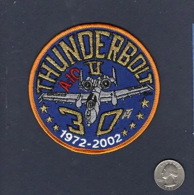 A-10 THUNDERBOLT II WARTHOG 30th Anniversary USAF ANG EFS FS Squadron Patch • $10.99
