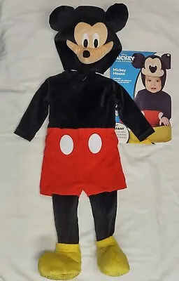 Disney Mickey Mouse Halloween Costume Infant Baby 6-12 Mo. Two Pc Spirit • $13.99