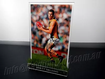 ✺Signed & Framed✺ BRETT DELEDIO Photo COA Richmond Tigers AFL 2023 Jumper • $79.99