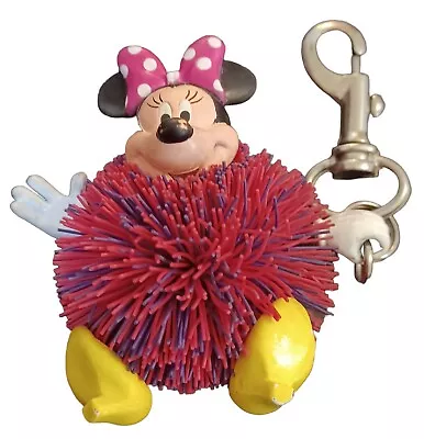 Vintage 90s Disney Minnie Mouse Koosh Ball Tactile Keychain Kids Toy Hasbro • $9.95