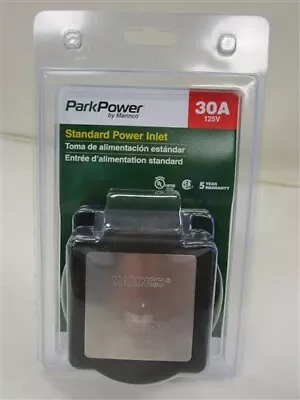 Park Power Marinco 301elrv.blk 30 Amp / 125 Volt Standard Power Inlet Rv • $39.95