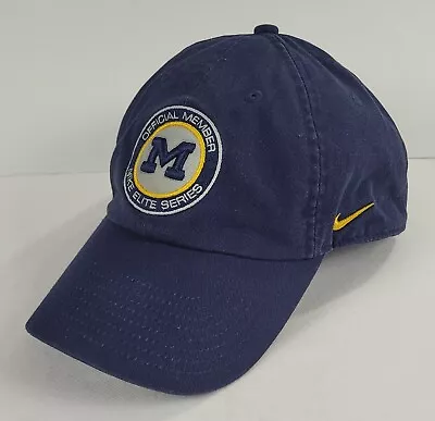 Nike Elite Series Michigan Wolverines Blue Adjustable Dad Hat Cap • $9.99