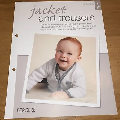£1.99 • Buy Bergere Baby Jacket And Trousers Knitting Pattern Baby Knitting Pattern