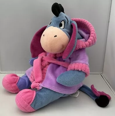 Winnie The Pooh Eeyore Soft Toy In A Dressing Gown By Whitehouse Leisure • £9