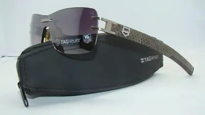 TAG Heuer 0118 110 L-Type Sun Series Diamond Shield With Python Skin Sunglasses • £1373.70
