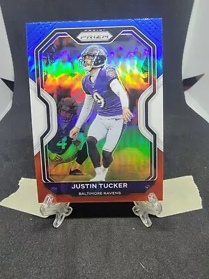 2020 Panini Prizm Justin Tucker Red White Blue Prizm #44 Ravens • $3