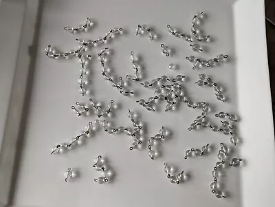 RARE Vintage Glass Chandelier Light Beads Chains Prisms Spares Renovation 1970s? • £6.99