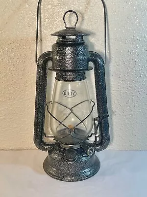 Vintage Dietz Junior No. 20 Metal & Glass Lantern / Oil Lamp Hangable Antiqued • $39