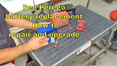 £49.99 • Buy Peg Perego Battery & Charger - UPGRADE - More Power & Speed - FREE DELIVERY