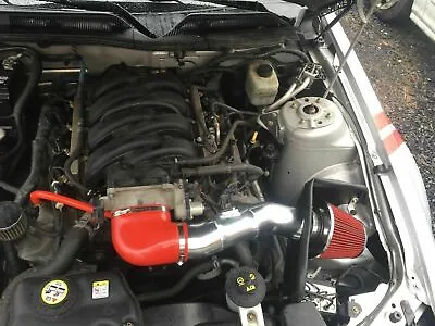 BCP RED 05-09 Ford Mustang 4.6L V8 Cold Air Intake Racing System + Filter • $89.99