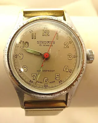 Antique Sindaco Wristwatch Men's 15J Runs Swiss • $59.99