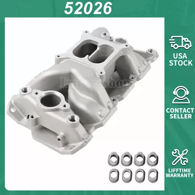 Aluminum Air Gap Intake Manifold For 1955-1995 SBC Small Block Chevy 350 400 • $125.69