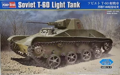 Hobbyboss Soviet T-60 Light Tank 1/35 Scale Model Kit 84555 • £20.99