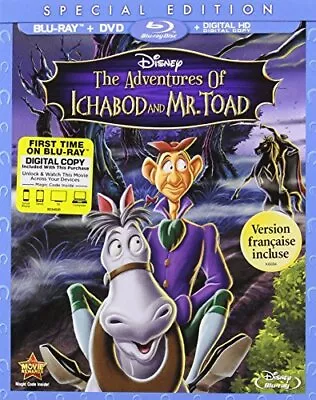 Adventures Of Ichabod & Mr Toad (2pc) (+dvd) New Bluray • £25.41