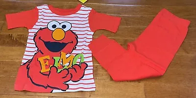 Sesame Street Elmo Short Sleeve Red Toddler Pajamas New 3T • $14.50