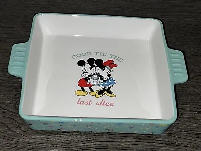 Disney Store Mickey & Minnie Mouse Good Til The Last Slice Baking Dish Brownie • £22.95